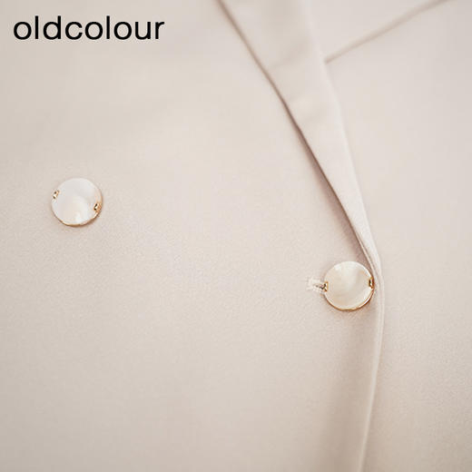 oldcolour杏色简约西装秋季新款气质百搭通勤外套女GO31048873 商品图4