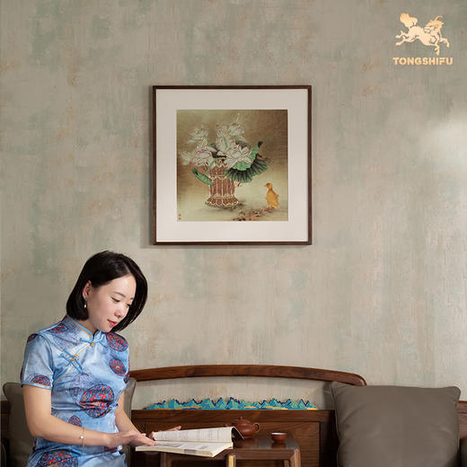 铜师傅 手工錾刻 铜雕画《鸭趣图》客厅玄关沙发背景墙装饰画 商品图4