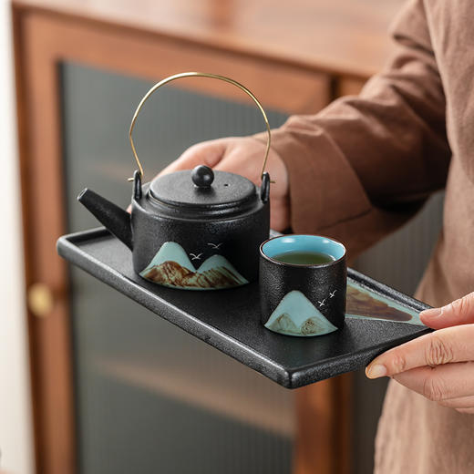 「一壶四杯礼盒装！四色可选」故宫文创茶具礼盒送长辈教师节礼品送老师父亲中秋企业伴手礼商务餐饮用具 商品图2