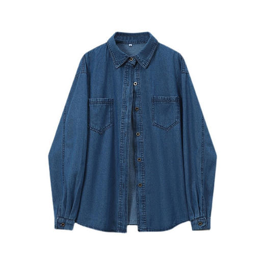 【减龄百搭】港风复古牛仔衬衫 挺括有型 显瘦不挑人 商品图4