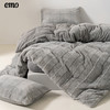 【暖感加倍 抗静电！】一默舒睡格兔毛绒四件套 两面暖绒设计 治愈寒冬持久琐温被套 牛奶绒保暖加绒床套被套枕套冬季床品 商品缩略图9