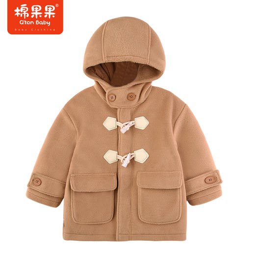 棉果果春季新品男童毛呢夹棉大衣M502130823634 商品图1