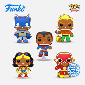 Funko POP Heroes: DC Holiday- Gingerbread 5PK美漫 DC英雄假日姜饼人5个装手办 66450