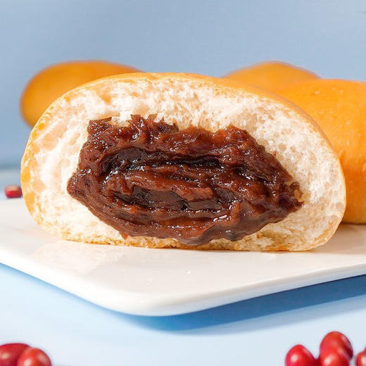 【饱满红豆馅清甜不腻！诚实豆沙包】细腻馥郁红豆沙。一款老式代餐零食，老式红豆沙面包早餐包整箱欧包代餐早饭零食散装软面包营养—DD健康特价清仓 商品图1