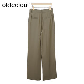 oldcolour复古高腰休闲裤秋季新款宽松阔腿西装裤女GO31073861