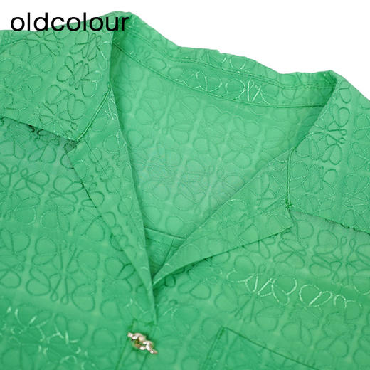 oldcolour简约通勤衬衫秋季新款设计感宽松长袖上衣女GO31063851 商品图2