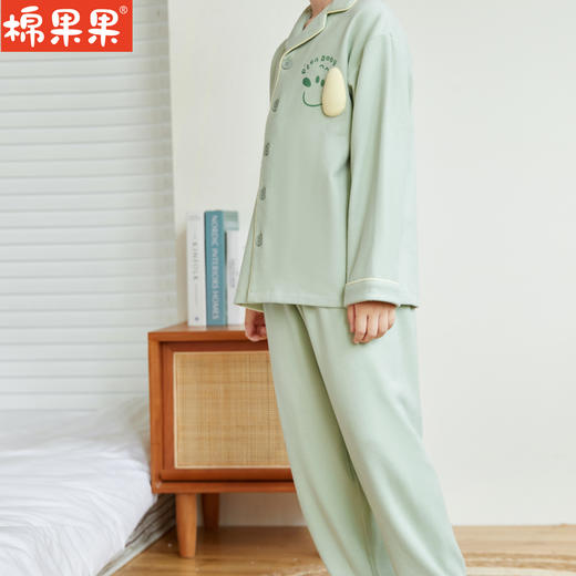 棉果果冬季新品内衣家居中大童140-160码3A抗菌暖姜对开套装M411304423725 商品图0