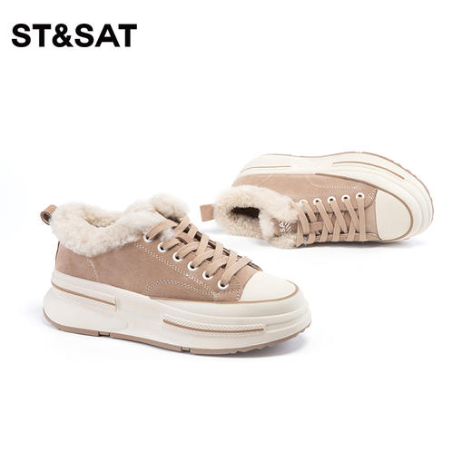 星期六保暖绒里厚底休闲板鞋SS34112456 商品图10