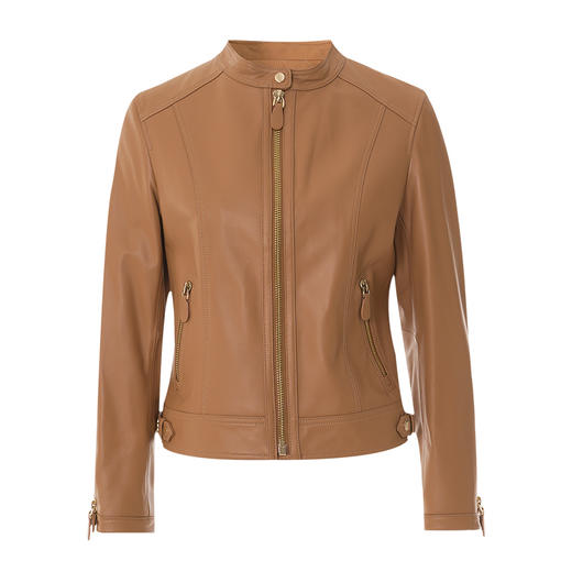 EITIE爱特爱冬季新款个性帅气纯色短款外套皮衣7293916 商品图5