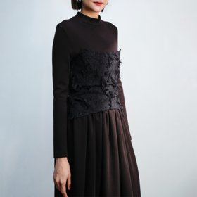 LIYIHAN 假两件拼接式连衣裙 Y233L06690