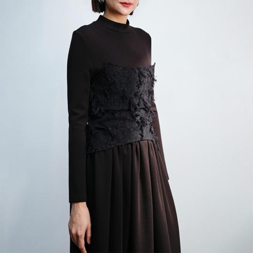 LIYIHAN 假两件拼接式连衣裙 Y233L06690 商品图0