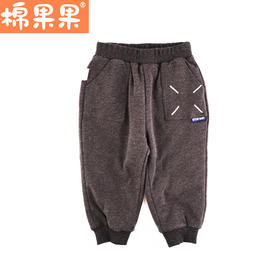 棉果果冬季新品男童针织夹棉长裤M412200823678