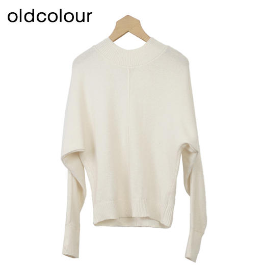 oldcolour设计感针织套头衫秋季新款半高领毛衣打底女O34052431 商品图1