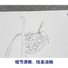 【大彩图】李晓明工笔画白描底稿小品《豆娘残荷》荷花临摹勾线花鸟线稿K079 商品缩略图4