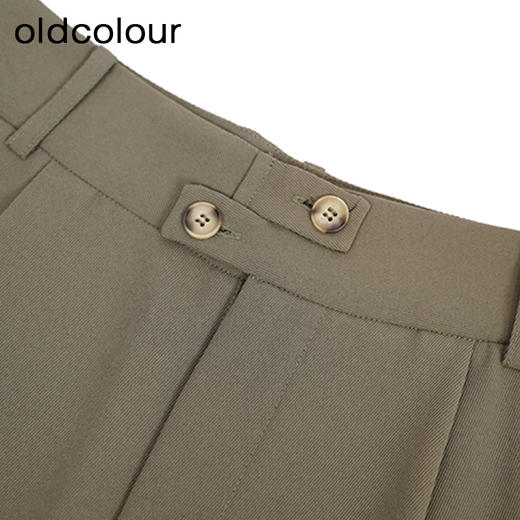 oldcolour复古高腰休闲裤秋季新款宽松阔腿西装裤女GO31073861 商品图2