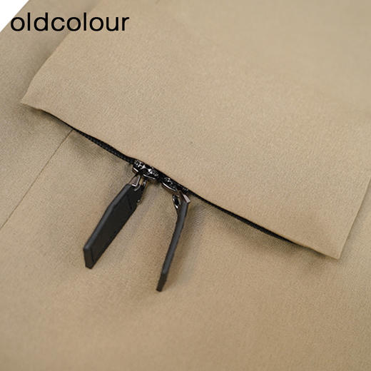 oldcolour卡其色西装外套秋季新款高级感宽松休闲西服女O32048205 商品图4