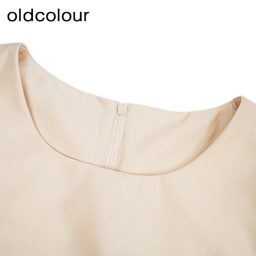 oldcolour法式优雅连衣裙秋季新款简约气质宽松短裙女GO31101825 商品图3