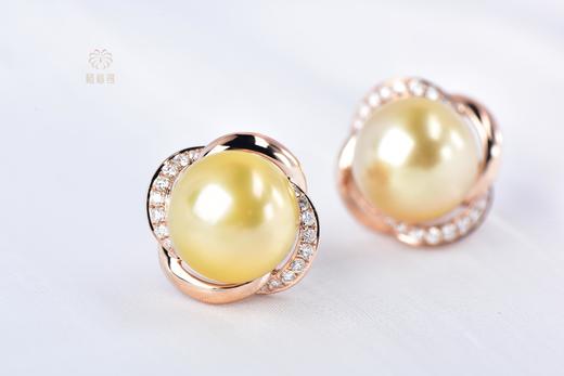 【小确幸】四叶花珍珠耳钉    ZZ12306071 商品图6