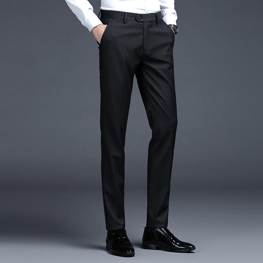 ALBB-西裤男商务正装裤子坠感休闲西装裤直筒长裤男士四季（厚薄两款） 商品图7