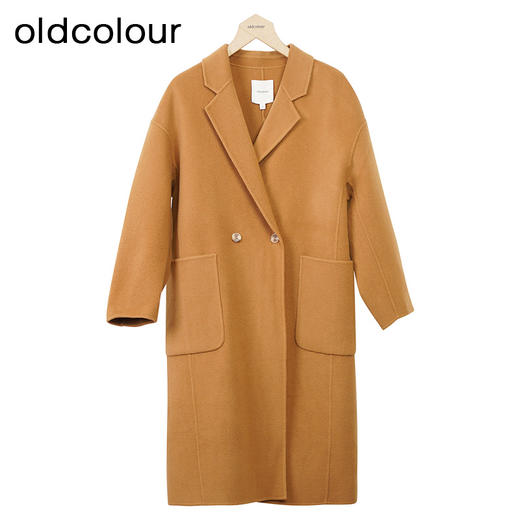oldcolour双面毛呢大衣秋季新款绵羊毛韩版气质呢大衣女O34156427 商品图2