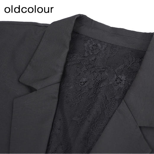 oldcolour休闲简约西装秋季新款宽松气质薄款外套女GO31048850 商品图4
