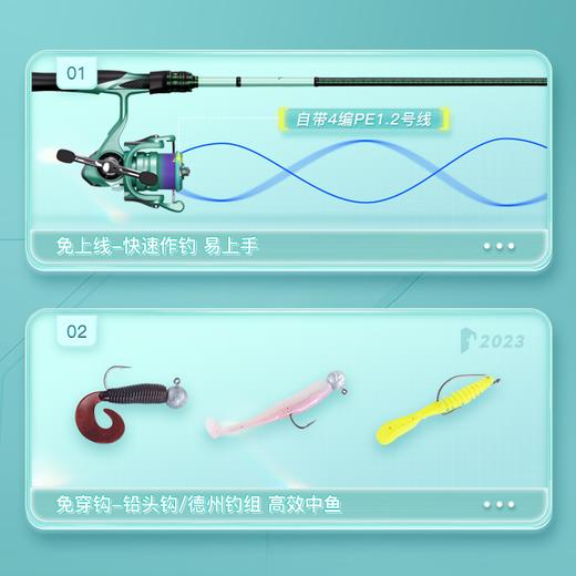 佳钓尼鹞路亚竿全套套装远投直柄枪柄渔具装备抛投远 商品图4