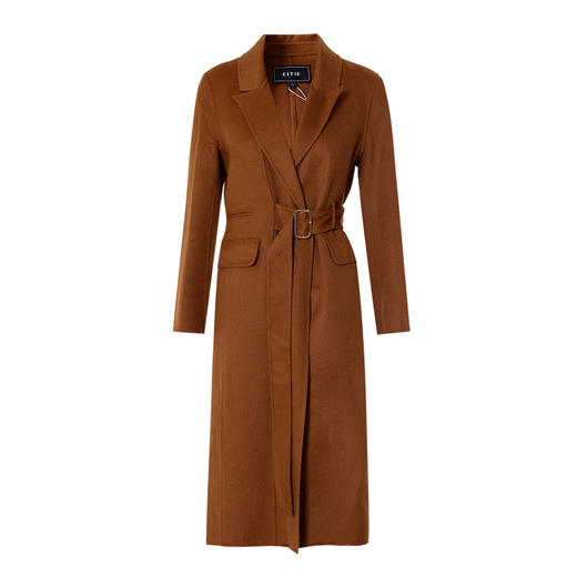 EITIE爱特爱冬季新款气质翻领收腰显瘦大衣外套7214908 商品图5