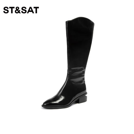 星期六时髦尖头西部牛仔靴骑士靴SS34117519 商品图5