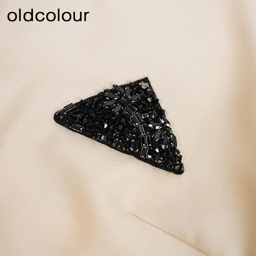 oldcolour法式优雅连衣裙秋季新款简约气质宽松短裙女GO31101825 商品图4