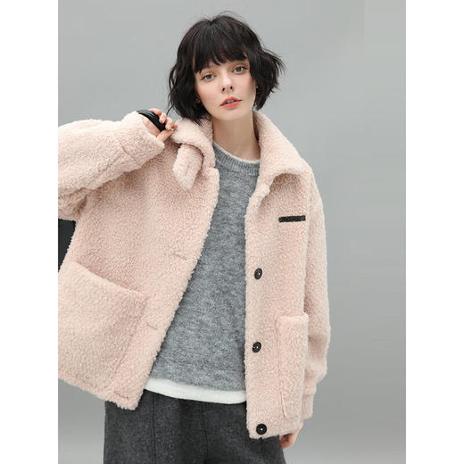 【秒杀特惠】COCOBELLA气质灰撞色假两件软糯针织衫时尚休闲套头毛衣MZ972 商品图3