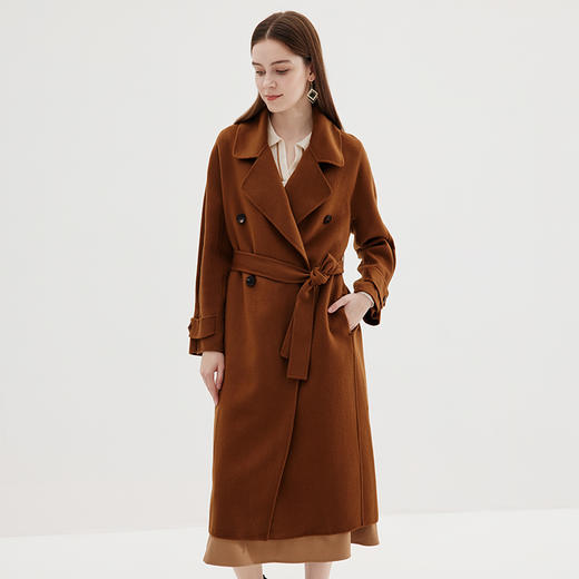 EITIE爱特爱冬季新款气质翻领收腰显瘦大衣外套7214909 商品图2