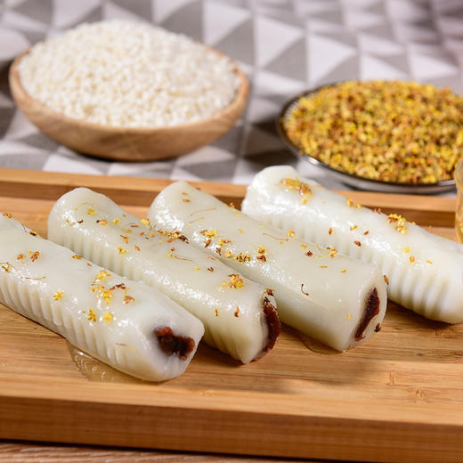 【香糯酥软清甜可口！老上海特产条头糕】入口软糯，手工制作，健康又好吃，300g 麻薯红豆糯米团即食糕点点心 —DD健康 商品图1