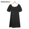 oldcolour甜美泡泡袖洋装春秋季新款A字显瘦纯棉短裙GO31101818 商品缩略图1
