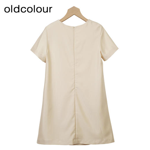 oldcolour法式优雅连衣裙秋季新款简约气质宽松短裙女GO31101825 商品图1