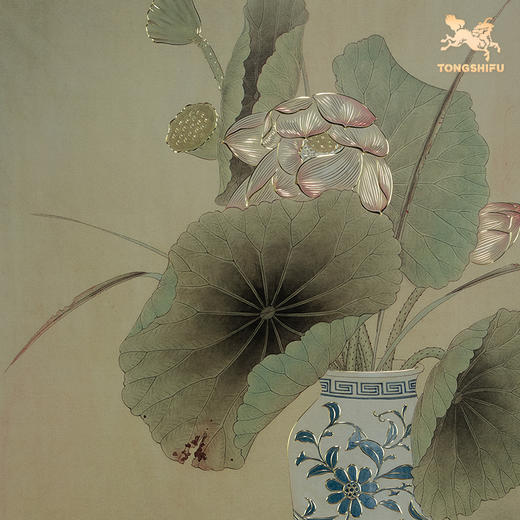 铜师傅 手工錾刻 铜雕画《平平安安》客厅玄关沙发背景墙装饰画 商品图2