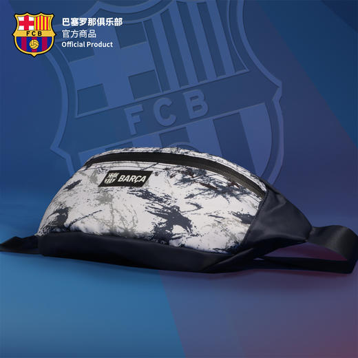 巴塞罗那俱乐部官方商品 | 巴萨大容量泼墨印花时尚休闲腰包 商品图0