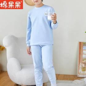 棉果果冬季新品内衣家居中小童80-130码3A抗菌暖姜套头套装M411302423711