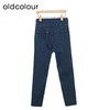oldcolour高腰气质牛仔裤秋季新款修身显瘦直筒长裤女O33113145 商品缩略图4