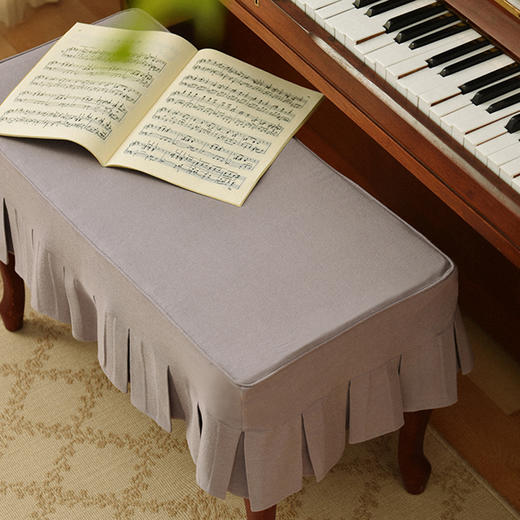 海洋珊瑚系列钢琴巾钢琴凳罩北欧现代简约钢琴罩全罩新款钢琴巾 商品图3