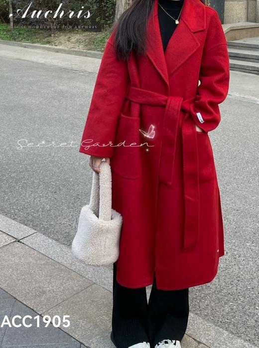 AUChris浴袍长款羊毛大衣 商品图4