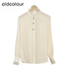 oldcolour米白色长袖衬衫秋季新款气质通勤宽松上衣女O34013468 商品缩略图0
