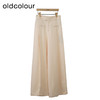 oldcolour简约高腰休闲裤秋季新款宽松显瘦阔腿裤女HO35073502 商品缩略图2