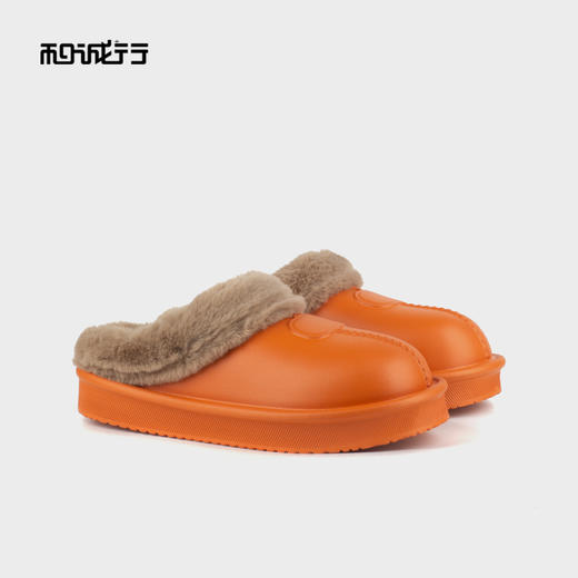 和诚行 2024秋冬新款防水棉拖鞋厚底情侣家居包头拖鞋女鞋0470179 商品图3