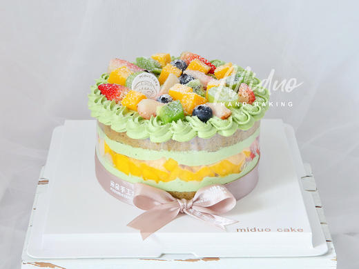 缤纷蛋糕系列｜ 抹茶鲜果缤纷，如图款式，新鲜水果，动物性淡奶油~ 商品图1