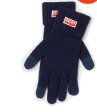 【特价商品不退不换】KENZO 手套男  FD68GU180KWA-77 MIDNIGHT BLUE.