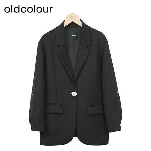oldcolour设计感西装秋季新款休闲简约气质宽松外套女O34048438 商品图2