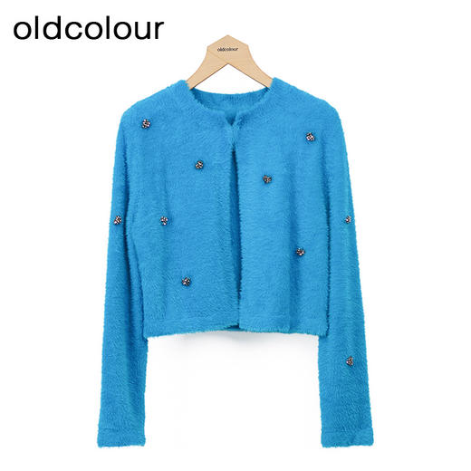 oldcolour慵懒气质针织短外套秋季新款温柔开衫上衣女O34053411 商品图1