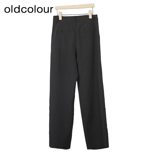 oldcolour显瘦阔腿裤秋季新款高腰气质垂感西装休闲裤女O32073202 商品图2