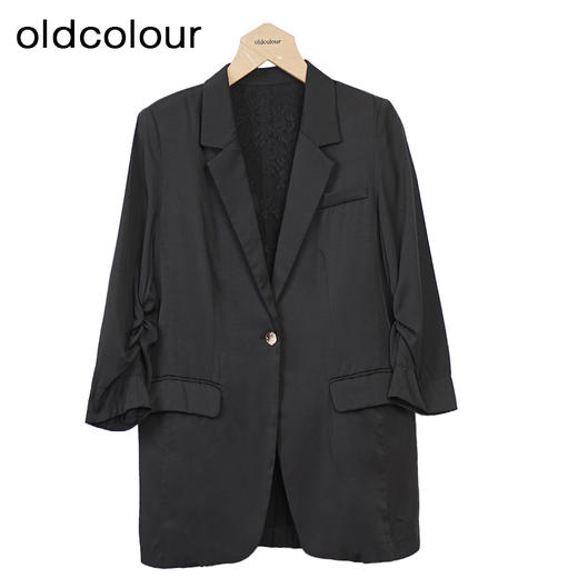 oldcolour休闲简约西装秋季新款宽松气质薄款外套女GO31048850 商品图0