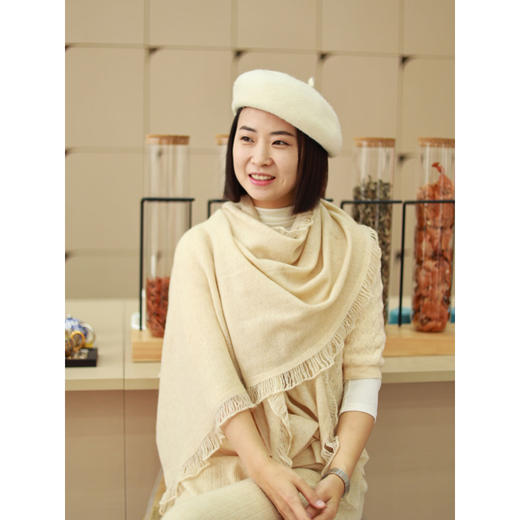 【线上专属】流苏羊绒围巾（PS-109） 商品图2